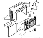 Kenmore 1067790710 cabinet parts diagram