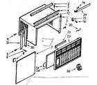 Kenmore 1068700710 cabinet parts diagram