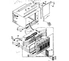 Kenmore 1068751270 cabinet parts diagram