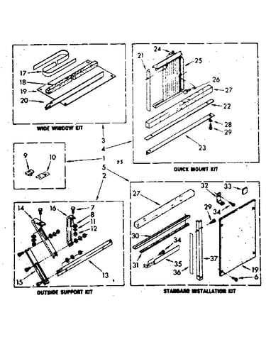 Accessory kit parts
