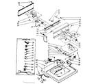 Kenmore 11083370630 top and console parts diagram