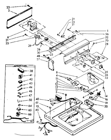 Top and console parts