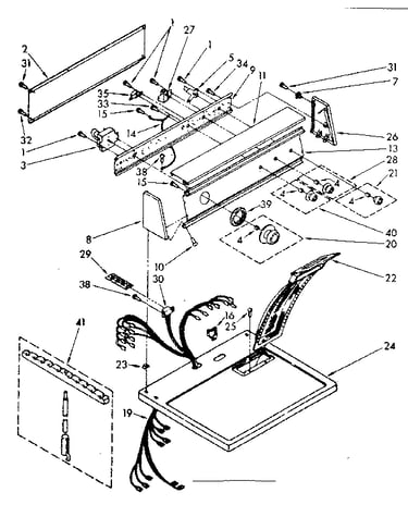 Top and console parts