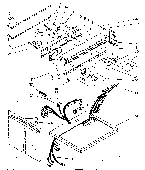 Top and console parts