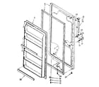 Kenmore 1068265980 door parts diagram