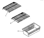 Kenmore 1068265980 shelf parts diagram