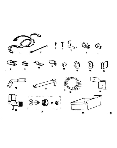 Ice maker installation parts