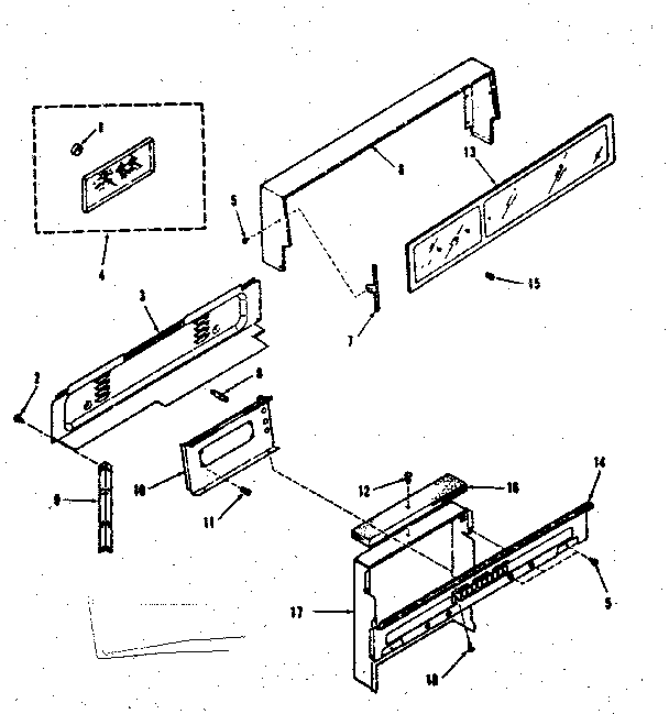 Backguard section