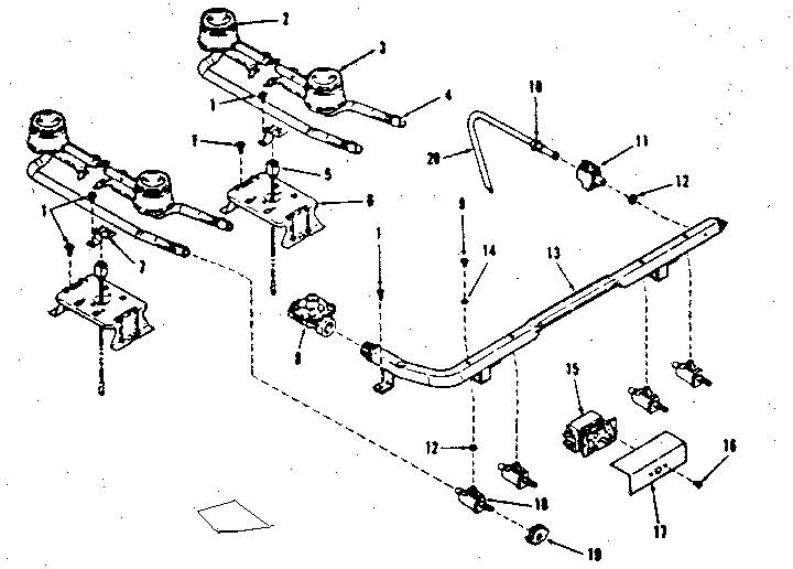 Top burner section