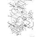 Kenmore 9117378611 broiler & oven burner section diagram