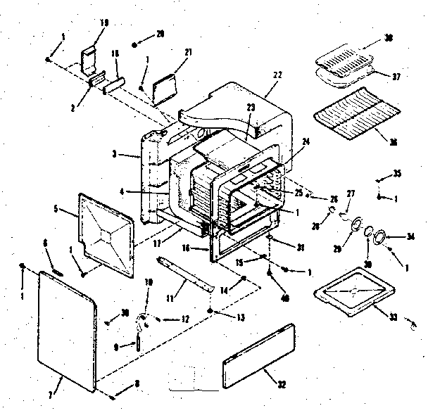 Oven body section
