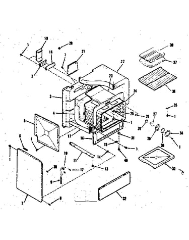Oven body section