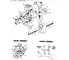 Sears 512875132 crank assembly, saddle assembly diagram