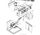 Kenmore 11086592210 top and console parts diagram
