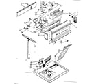 Kenmore 11086594200 top and console parts diagram