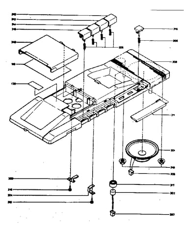 Answering machine cabinet