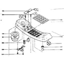PhoneMate 5050/6550 handset front cabinet assembly diagram