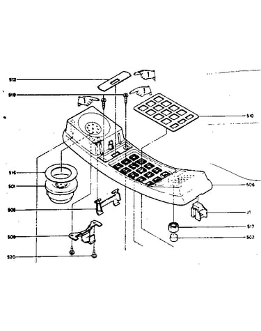 Handset front cabinet assembly