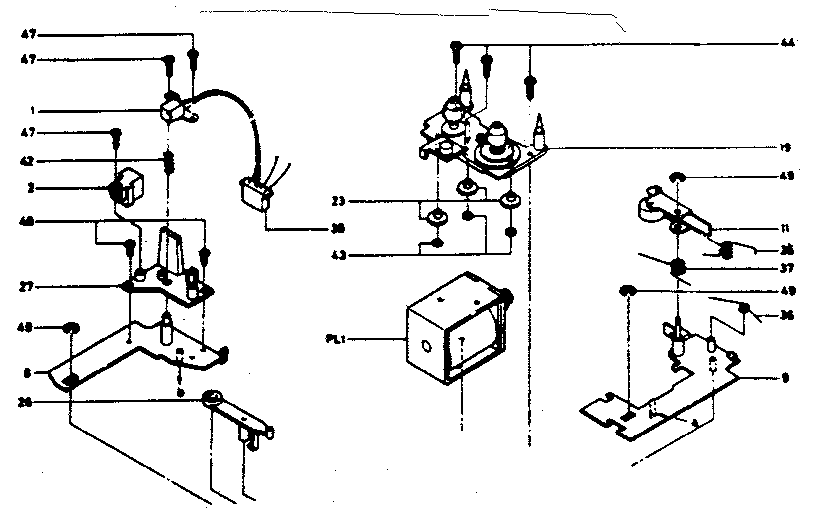 Motor, pulley, and chassis