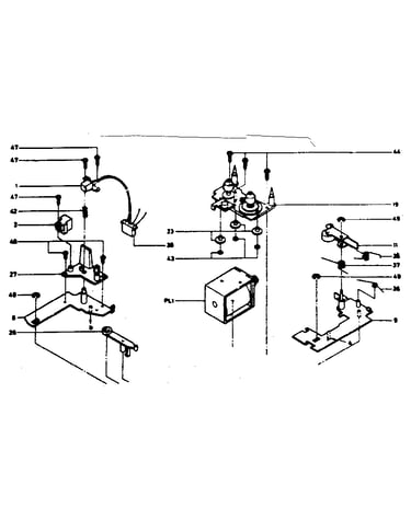 Motor, pulley, and chassis