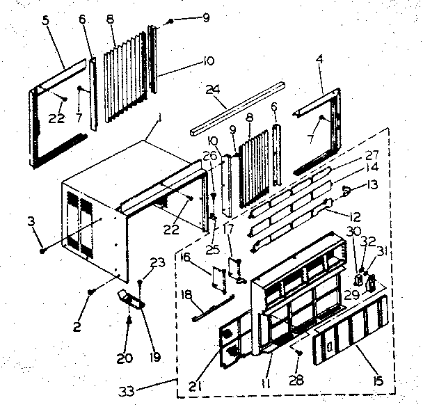 Cabinet and front panel