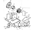 Kenmore 2538751210 electrical system and air handling parts diagram