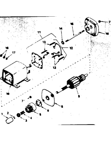 Starter motor no. 33605