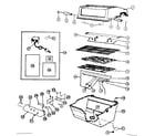 Kenmore 2581026180 grill and burner section diagram