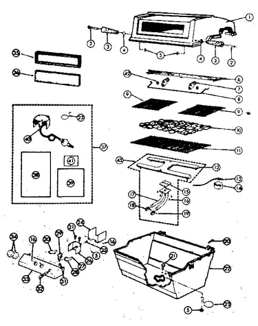 Grill and burner