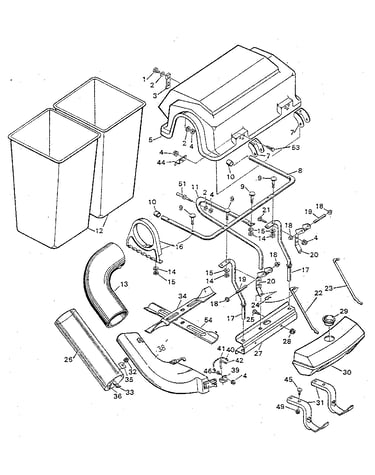 Bin/ hood and chute