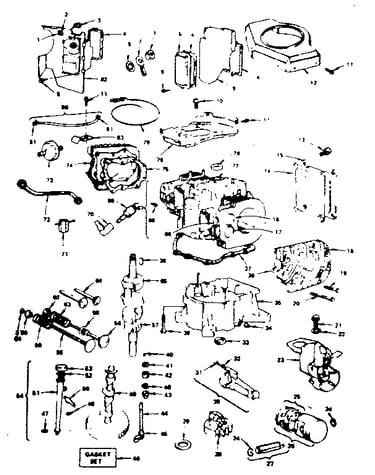 Cylinder crankshaft and engine base group