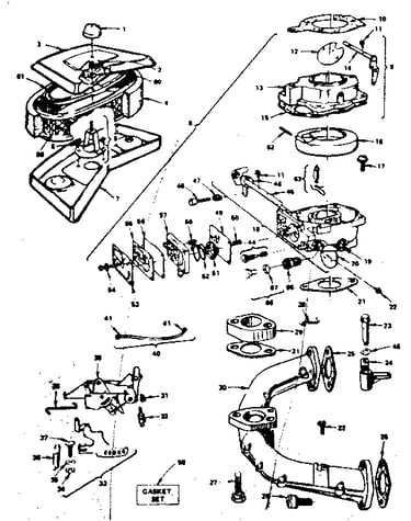 Air cleaner and carburetor