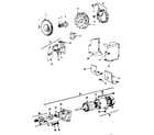 Craftsman 599911102 alternator and starter motor group diagram