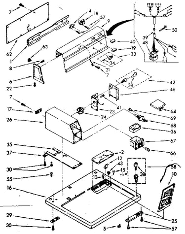 Top and console parts