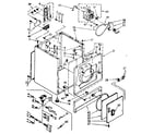 Kenmore 11076408860 cabinet parts diagram