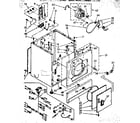 Kenmore 11076409150 cabinet parts diagram