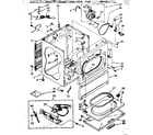 Kenmore 11087574620 cabinet parts diagram