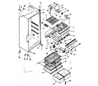 Kenmore 2538657231 cabinet parts diagram