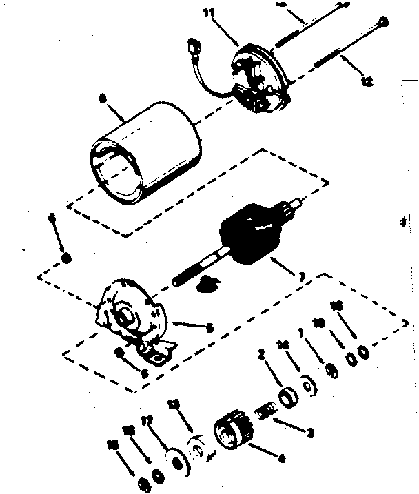 Electric starter motor no. 34934