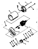Electric starter motor no. 34934