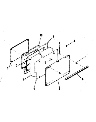 Oven door section
