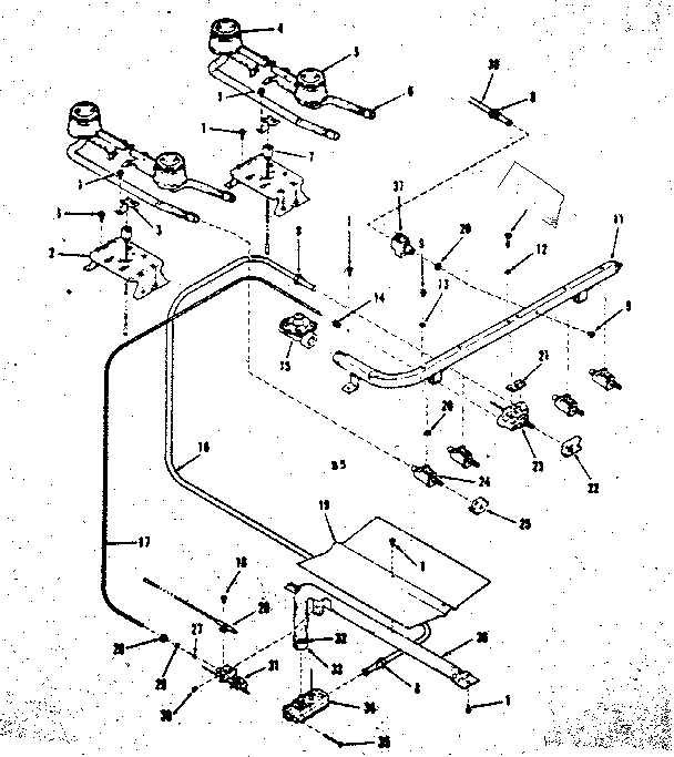 Burner section