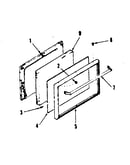 Oven door section