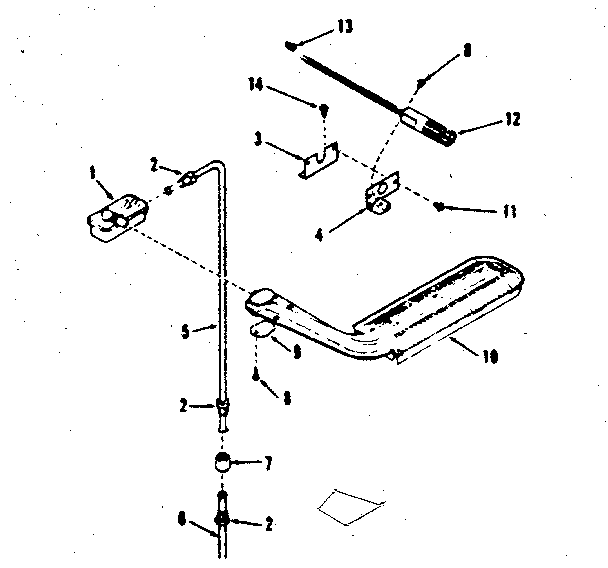 Upper oven burner section
