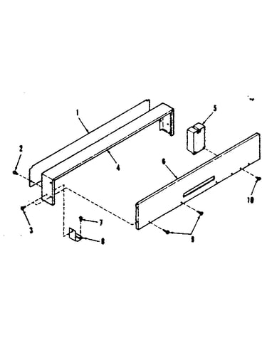 Backguard section