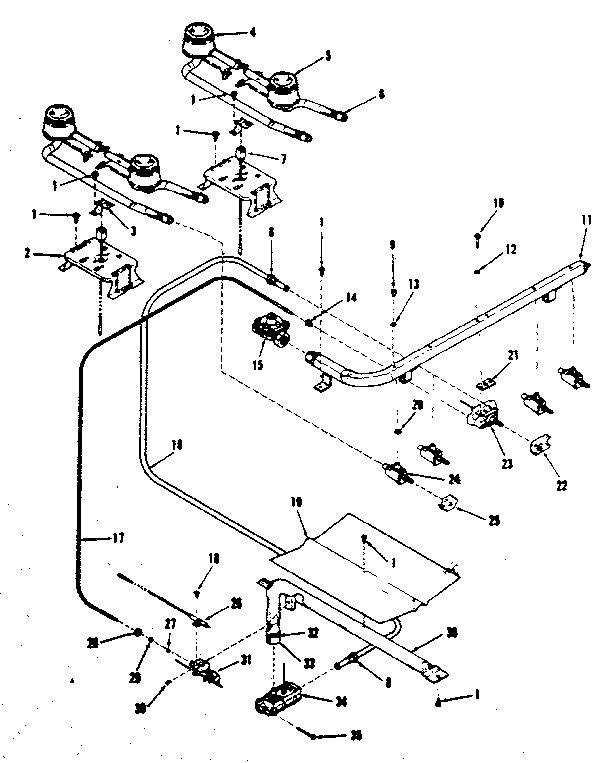 Burner section
