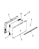 Oven door section