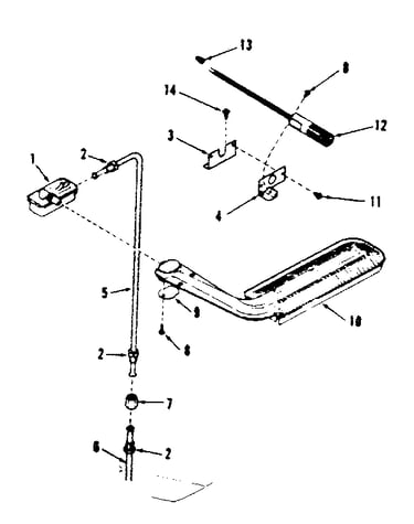 Upper oven burner section