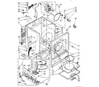 Kenmore 110878262600 cabinet parts diagram