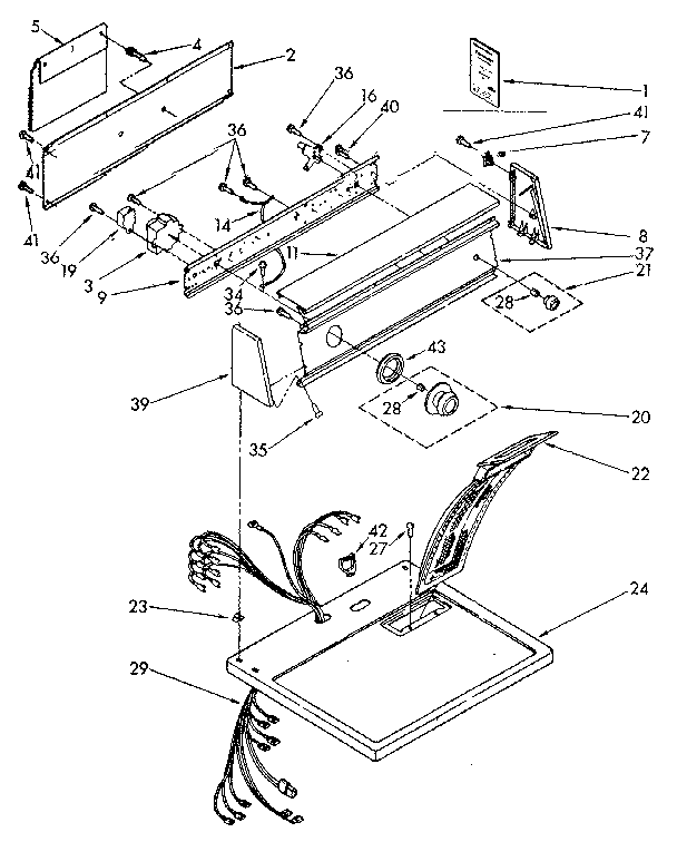 Top and console parts